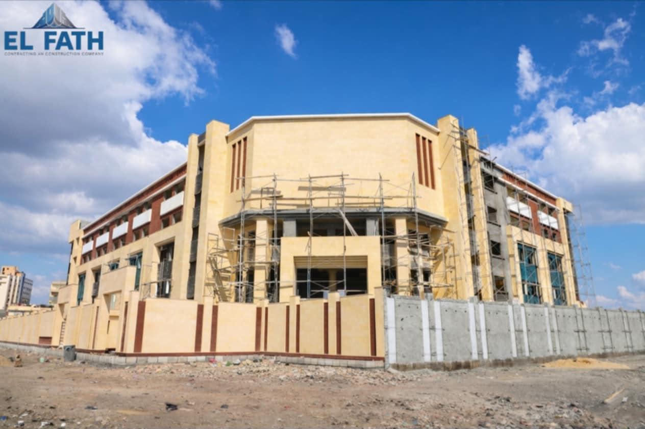 Corner view of the school building