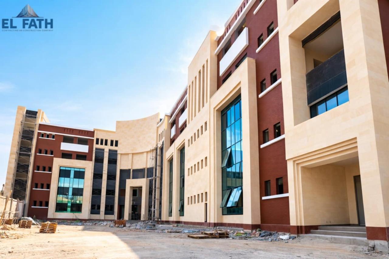 Courtyard and glazed facade